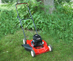 side discharge lawn mower